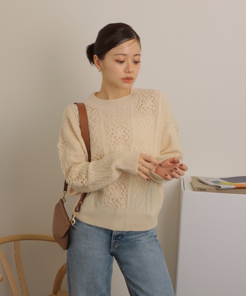 ニット・セーター HUECLOSET Paris 1984 Knit SE369 1984 GRADIENT SWEATER - HUF Worldwide JP