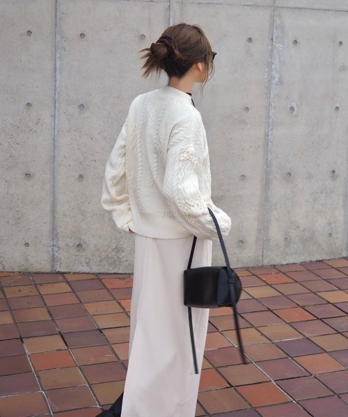 LAULEN(ローレン)の「crochet patchwork knit pullover /クロシェ パッチワーク ニット(ニット/セーター・レディース・アイボリー/ベージュ・FREE)」の9枚目の写真