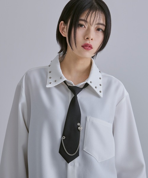 Ellno Loset（エルノロゼット）の「チャームツキネクタイ（ネクタイ・メンズ・B/A/D/C・FREE）」の2枚目の写真