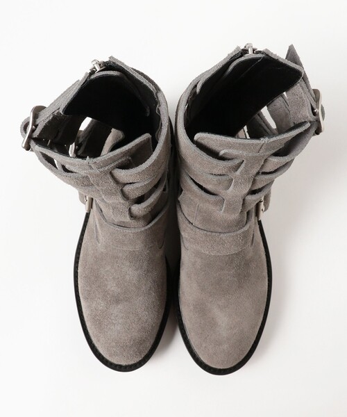 Ray BEAMS（レイビームス）の「ベルト付き ブーツ（ブーツ・レディース・グレー/ブラック・23.0cm/25.0cm/24.0cm）」の8枚目の写真