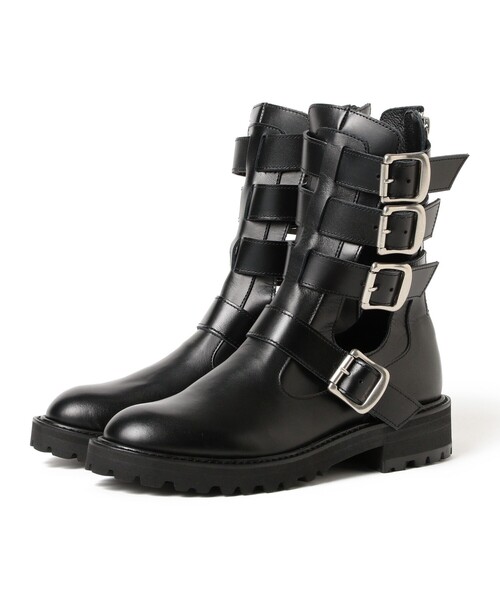 Ray BEAMS（レイビームス）の「ベルト付き ブーツ（ブーツ・レディース・グレー/ブラック・23.0cm/25.0cm/24.0cm）」の10枚目の写真