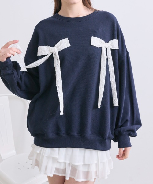 OLIVE des OLIVE（オリーブデオリーブ）の「春スウェット（スウェット・レディース・イエロー/ピンク/ネイビー/オフホワイト・FREE）」の15枚目の写真