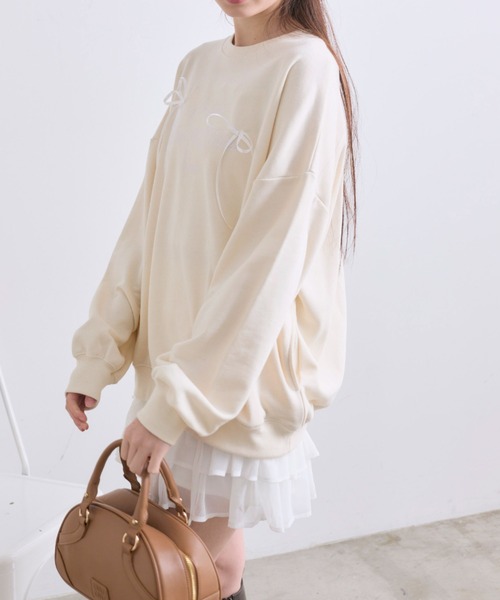 OLIVE des OLIVE（オリーブデオリーブ）の「春スウェット（スウェット・レディース・イエロー/ピンク/ネイビー/オフホワイト・FREE）」の10枚目の写真