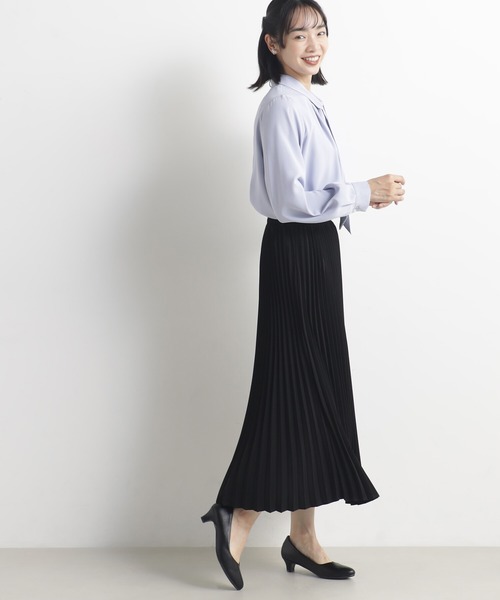 FOUND GOOD（ファウンドグッド）の「O/サテンプリーツスカート（スカート・レディース・ブラック/ネイビー・L/M/S）」の6枚目の写真