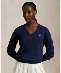 【美品】RLX ラルフローレン　ゴルフ　ニット　レディース　S 新垣比菜プロ×RLX ゴルフ】トラッドな装いにマリンテイストをプラス