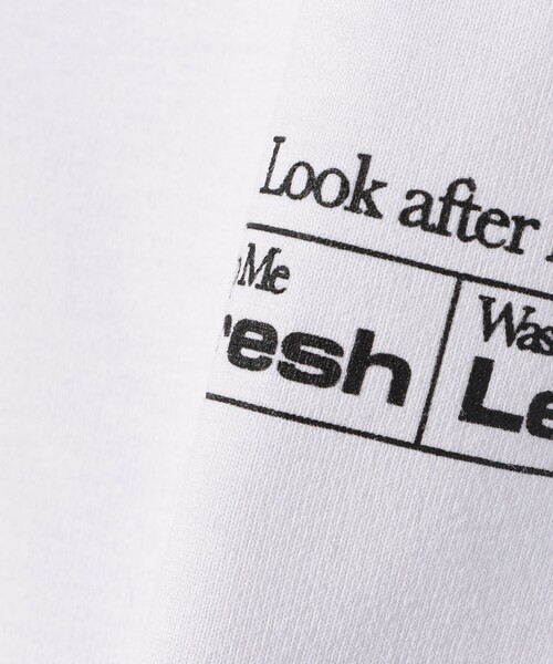 BEAMS HEART（ビームスハート）の「コットン ライク 多機能 カットソー（速乾・毛玉軽減）（Tシャツ/カットソー・メンズ・ホワイト/ブルー・SMALL/MEDIUM/LARGE）」の5枚目の写真