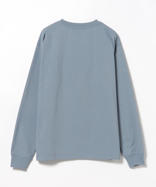 BEAMS HEART（ビームスハート）の「コットン ライク 多機能 カットソー（速乾・毛玉軽減）（Tシャツ/カットソー・メンズ・ホワイト/ブルー・SMALL/MEDIUM/LARGE）」の9枚目の写真