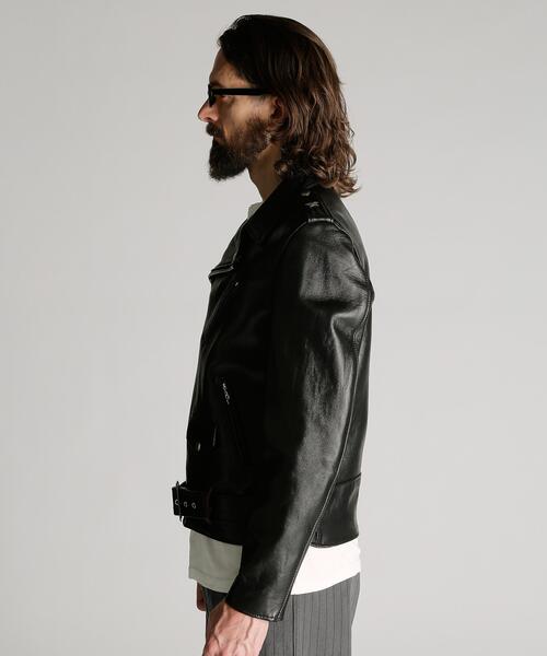 Schott(ショット)の「Schott/ショット/217US SHEEP ONESTAR/シープ ワンスター ジャケット(ライダースジャケット・メンズ・ブラック・36/44/40/38/42/34)」の22枚目の写真