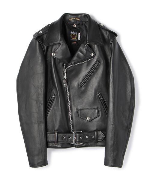 schott（ショット）の「Schott/ショット/217US SHEEP ONESTAR/シープ ワンスター ジャケット（ライダースジャケット・メンズ・ブラック・36/44/40/38/42/34）」の4枚目の写真