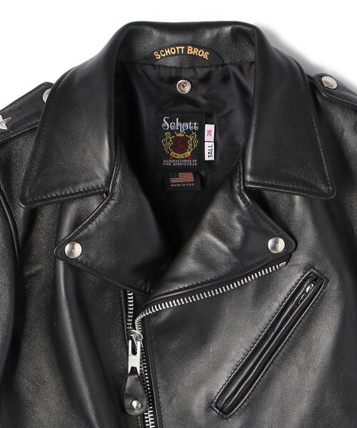 schott（ショット）の「Schott/ショット/217US SHEEP ONESTAR/シープ ワンスター ジャケット（ライダースジャケット・メンズ・ブラック・36/44/40/38/42/34）」の6枚目の写真