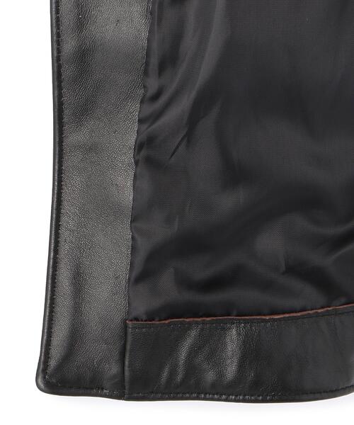 schott（ショット）の「Schott/ショット/217US SHEEP ONESTAR/シープ ワンスター ジャケット（ライダースジャケット・メンズ・ブラック・36/44/40/38/42/34）」の12枚目の写真
