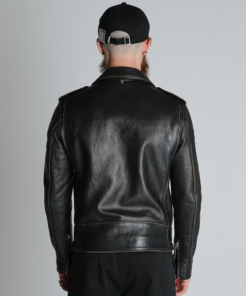 schott（ショット）の「Schott/ショット/217US SHEEP ONESTAR/シープ ワンスター ジャケット（ライダースジャケット・メンズ・ブラック・36/44/40/38/42/34）」の15枚目の写真
