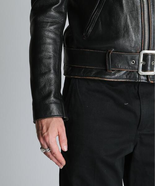 schott（ショット）の「Schott/ショット/217US SHEEP ONESTAR/シープ ワンスター ジャケット（ライダースジャケット・メンズ・ブラック・36/44/40/38/42/34）」の20枚目の写真