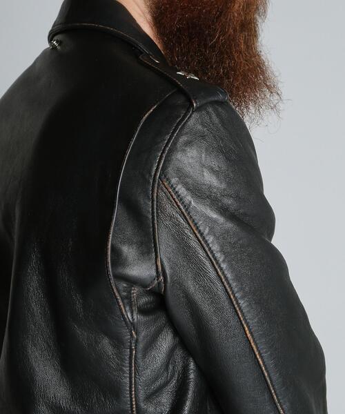 schott（ショット）の「Schott/ショット/217US SHEEP ONESTAR/シープ ワンスター ジャケット（ライダースジャケット・メンズ・ブラック・36/44/40/38/42/34）」の22枚目の写真