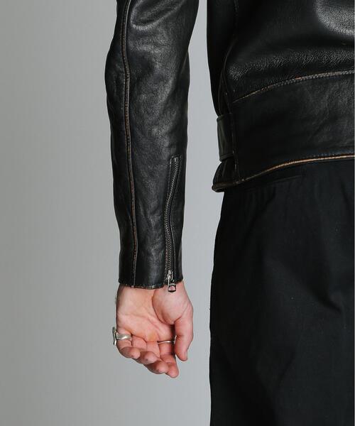 Schott(ショット)の「Schott/ショット/217US SHEEP ONESTAR/シープ ワンスター ジャケット(ライダースジャケット・メンズ・ブラック・36/44/40/38/42/34)」の19枚目の写真