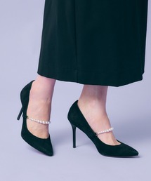 SEVEN TWELVE THIRTY | スティレットヒールパールストラップパンプス(パンプス)