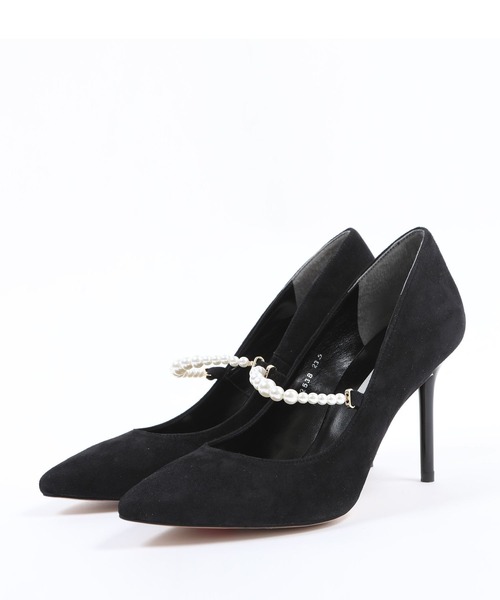SEVEN TWELVE THIRTY（セヴントゥエルヴサーティー）の「スティレットヒールパールストラップﾊﾟﾝﾌﾟｽ（パンプス・レディース・ブラック/レッド系その他/グレイッシュベージュ/ブラック系その他・22cm/22.5cm/23cm/23.5cm/24cm/24.5cm）」の11枚目の写真