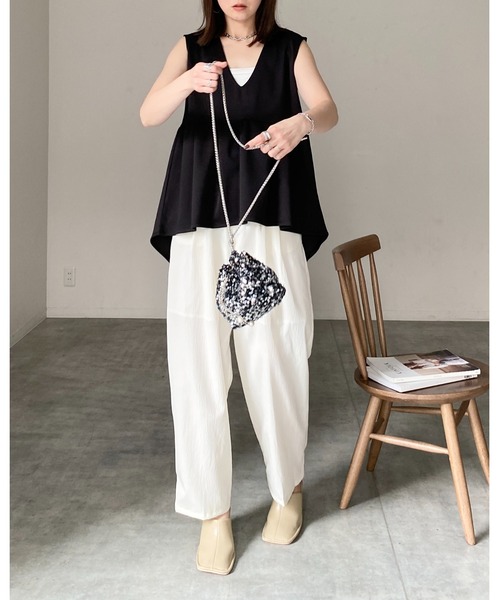 OURHOME シルエットがきれいな2wayペプラムベスト シルエットがきれいな2wayペプラムベスト – OURHOME