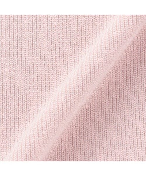 TOKYO SHIRTS（トウキョウシャツ）の「畔編みVネック レディースニットカーディガン（カーディガン/ボレロ・レディース・ベージュ/ネイビー/ピンク/イエロー・LL/M/L）」の6枚目の写真