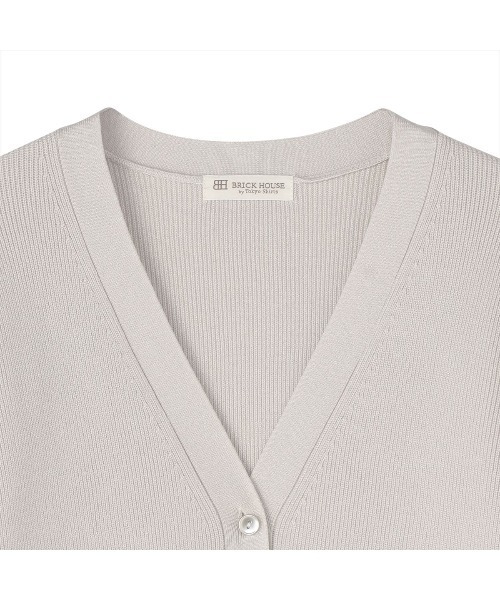 TOKYO SHIRTS（トウキョウシャツ）の「畔編みVネック レディースニットカーディガン（カーディガン/ボレロ・レディース・ベージュ/ネイビー/ピンク/イエロー・LL/M/L）」の16枚目の写真