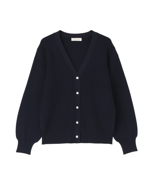 TOKYO SHIRTS（トウキョウシャツ）の「畔編みVネック レディースニットカーディガン（カーディガン/ボレロ・レディース・ベージュ/ネイビー/ピンク/イエロー・LL/M/L）」の21枚目の写真