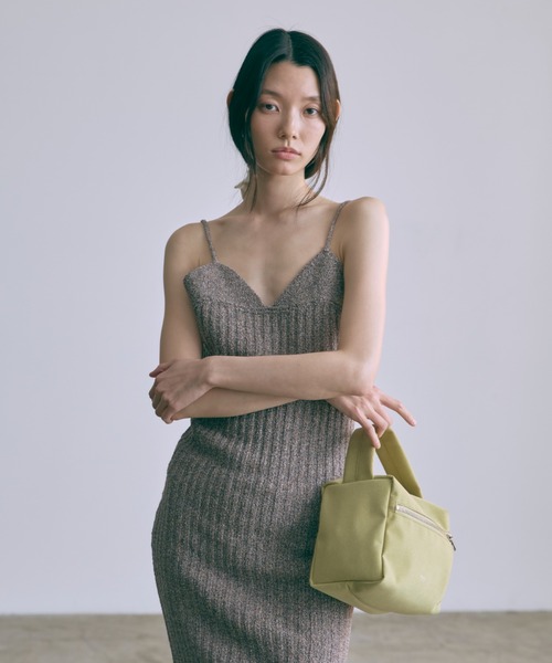 EN NEUME（エンノイム）の「【Set Up】Melange Ribbed Knit Dress（ワンピース・レディース・ブラウン/レッド・FREE）」の11枚目の写真