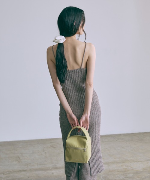 EN NEUME（エンノイム）の「【Set Up】Melange Ribbed Knit Dress（ワンピース・レディース・ブラウン/レッド・FREE）」の6枚目の写真