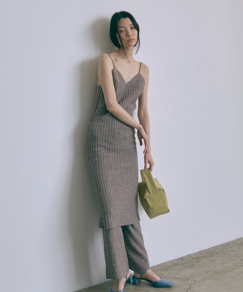 EN NEUME（エンノイム）の「【Set Up】Melange Ribbed Knit Dress（ワンピース・レディース・ブラウン/レッド・FREE）」の14枚目の写真