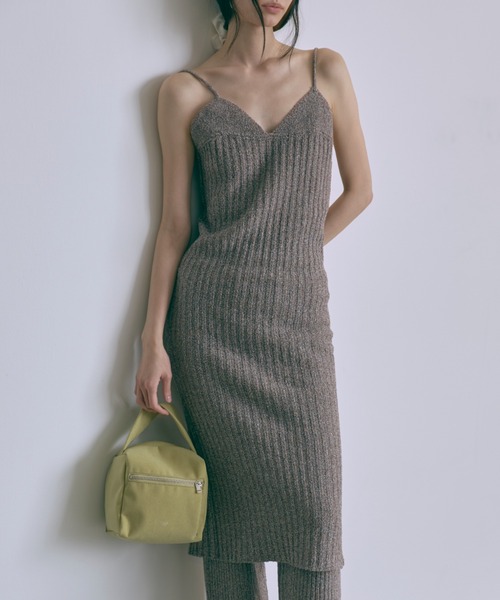 EN NEUME（エンノイム）の「【Set Up】Melange Ribbed Knit Dress（ワンピース・レディース・ブラウン/レッド・FREE）」の12枚目の写真