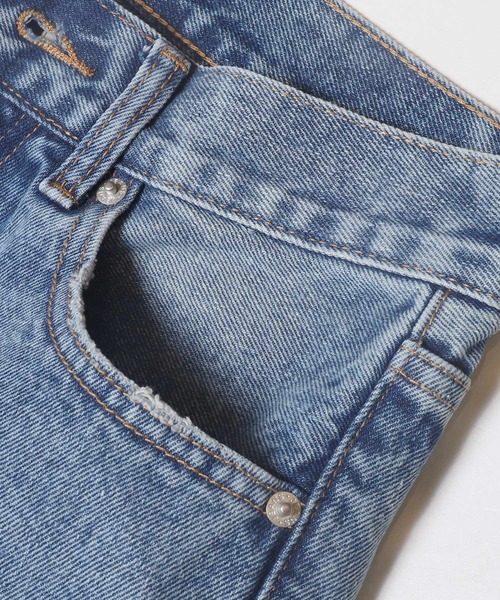 coca（coca）（コカ）の「ウォッシュドデニムテーパードパンツ（デニムパンツ・レディース・ブルー/ライトブルー・S/M/L）」の18枚目の写真