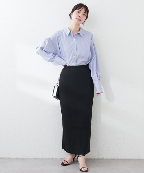 natural couture（ナチュラルクチュール）の「ストライプBIGシャツ（Tシャツ/カットソー・レディース・ブルー系その他/ピンク系その他/イエロー系その他・FREE）」の20枚目の写真