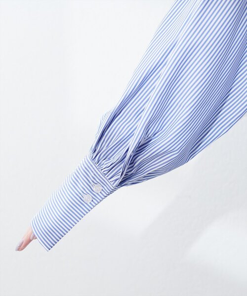 natural couture（ナチュラルクチュール）の「ストライプBIGシャツ（Tシャツ/カットソー・レディース・ブルー系その他/ピンク系その他/イエロー系その他・FREE）」の14枚目の写真