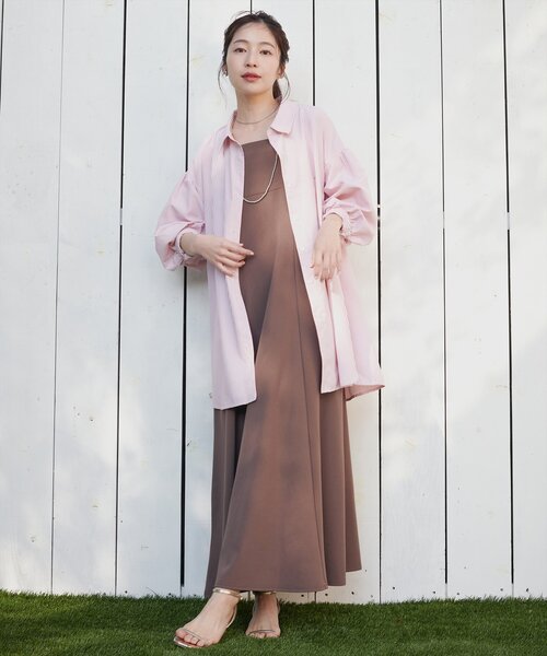 natural couture（ナチュラルクチュール）の「ストライプBIGシャツ（Tシャツ/カットソー・レディース・ブルー系その他/ピンク系その他/イエロー系その他・FREE）」の7枚目の写真