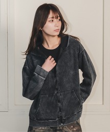 madrepadre（マドレパドレ）の「ヴィンテージピグメントオーバーサイズジップパーカー（パーカー）」