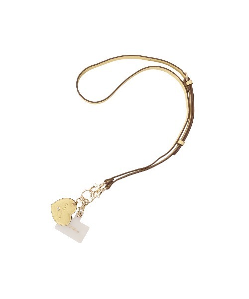 Samantha Thavasa Petit Choice（サマンサタバサ　プチチョイス）の「カラフルハート スマホストラップ（スマホケース/カバー・レディース・ブラック/ピンクベージュ/ミント/ライトブルー/イエロー・FREE）」の4枚目の写真