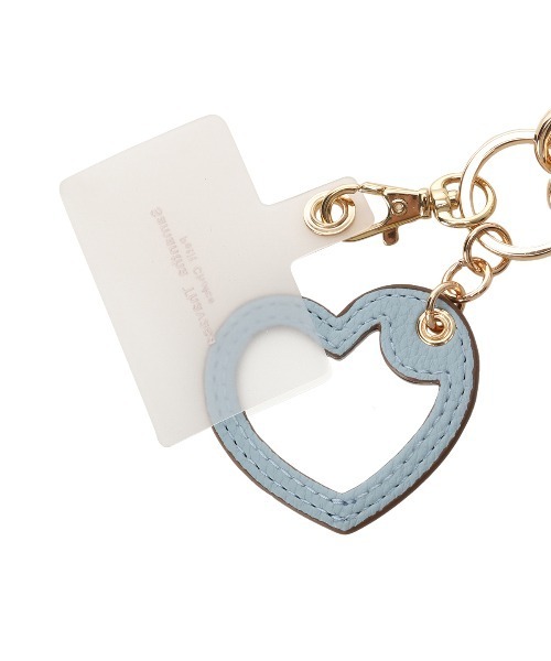 Samantha Thavasa Petit Choice（サマンサタバサ　プチチョイス）の「カラフルハート スマホストラップ（スマホケース/カバー・レディース・ブラック/ピンクベージュ/ミント/ライトブルー/イエロー・FREE）」の6枚目の写真