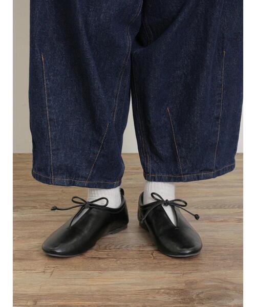 Samansa Mos2（サマンサ モスモス）の「リボンフラットシューズ（ドレスシューズ・レディース・ブラック/ベージュ/レッド・XL/L/M/S）」の9枚目の写真