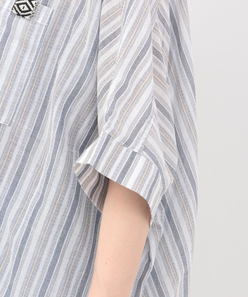 チチカカ(チチカカ)の「バンドカラードルマンシャツ(シャツ/ブラウス・レディース・その他1/ホワイト/チャコールグレー・FREE)」の17枚目の写真