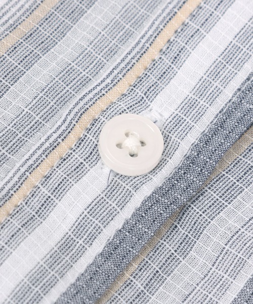 チチカカ(チチカカ)の「バンドカラードルマンシャツ(シャツ/ブラウス・レディース・その他1/ホワイト/チャコールグレー・FREE)」の21枚目の写真