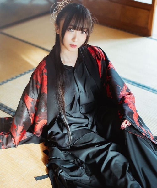 REZEN(リゼン)の「タッセル紐ジャガード羽織(その他アウター・メンズ・ローズ/イエロー/ブラック・LARGE/MEDIUM)」の10枚目の写真