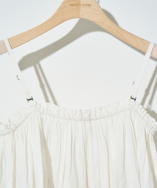 FREAK'S STORE(フリークスストア)の「インド スカラップ 2wayスカート トップス(スカート・レディース・オフホワイト/ブラック・フリ-)」の14枚目の写真