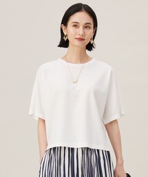 ハイカウントクロップド丈 Tシャツ