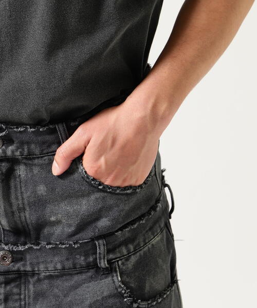 FR(13)NDS（フレンズ）の「FR(13)NDS/フレンズ/Double West Denim Pants（デニムパンツ・メンズ・ブラック・F）」の12枚目の写真