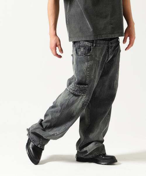 FR(13)NDS（フレンズ）の「FR(13)NDS/フレンズ/Double West Denim Pants（デニムパンツ・メンズ・ブラック・F）」の5枚目の写真