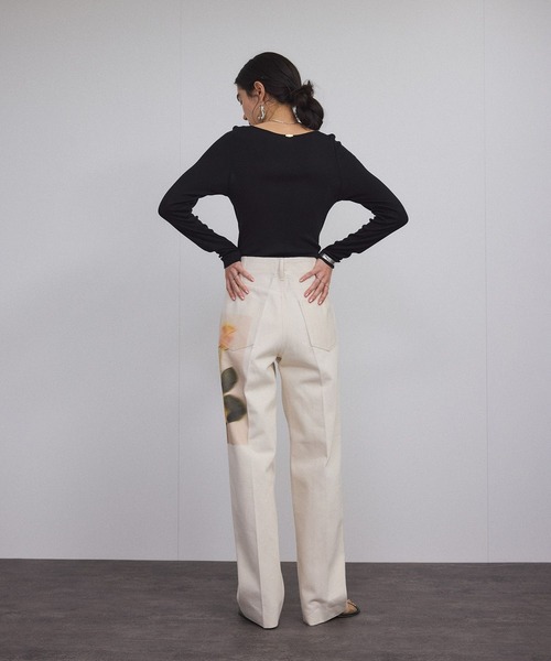 SALON adam et rope'Hug Silkラウンドネックプルオーバー Hug Silk ラウンドネックプルオーバー（Tシャツ/カットソー