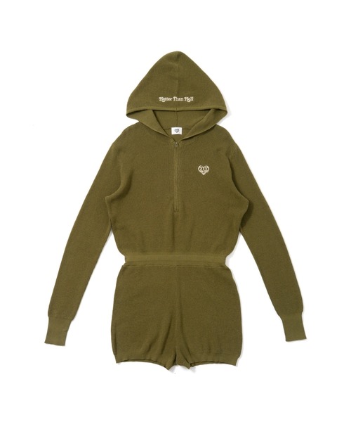 サロペット・オーバーオール・オールインワン HTH sweat hood romper hood romper（サロペット/オーバーオール）｜HTH（エイチティーエイチ