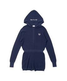 HTH（エイチティーエイチ）の「hood romper（サロペット/オーバーオール）」