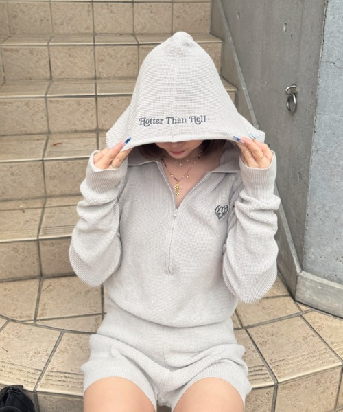 サロペット・オーバーオール・オールインワン HTH sweat hood romper hood romper（サロペット/オーバーオール）｜HTH（エイチティーエイチ