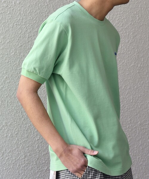 LACOSTE（ラコステ）の「【SHIPS any別注】LACOSTE: ワンポイント ロゴ ピケ クルーネック Tシャツ 25SS◇（Tシャツ/カットソー・メンズ・ホワイト/ライトグリーン/ネイビー・SMALL/MEDIUM/LARGE/X-LARGE/XX-LARGE）」の14枚目の写真