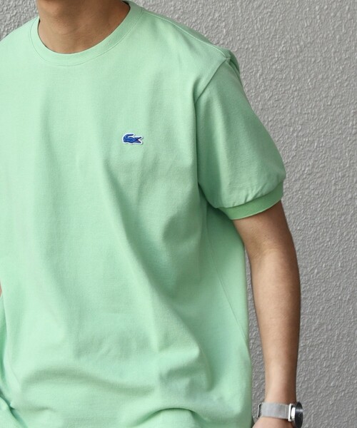 tシャツ 「LACOSTE/ラコステ」 ワンポイントロゴ クルーネックポケットTシャツ レディース メンズ LACOSTE tシャツ 「LACOSTE/ラコステ」 ワンポイントロゴ クルー